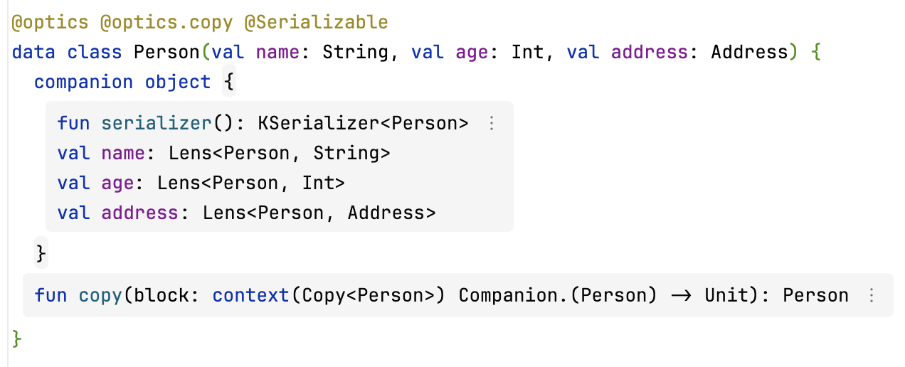 Optics plug-in in IDE